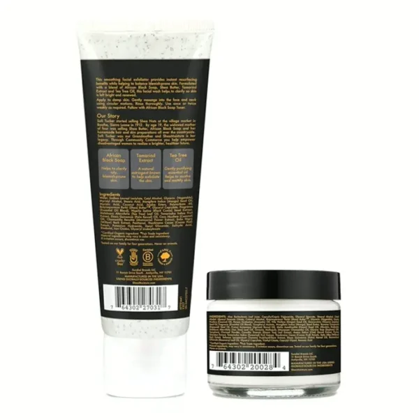 Shea Moisture Black Soap  Cleanser Duo For Acne-Prone Skin