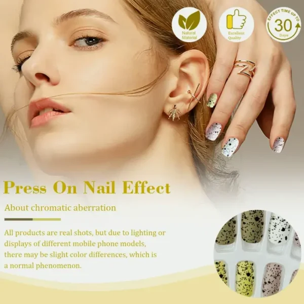Stylish Easter Press-On Fingernails Set for Spring