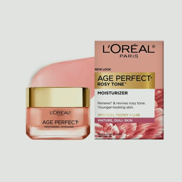 L'Oreal Parisian Rosy Tone Anti-Ageing Facial Cream, Revitalize Tone, 1.7 oz