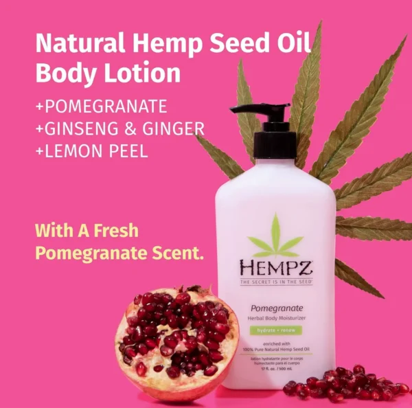 HEMPZ Body Lotion - Pomegranate - 17oz