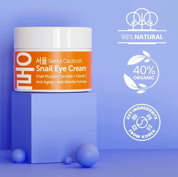 SeoulCeuticals's K-Beauty Snail Under-Eye Cream - 97% Filtrate 0.5 fl oz