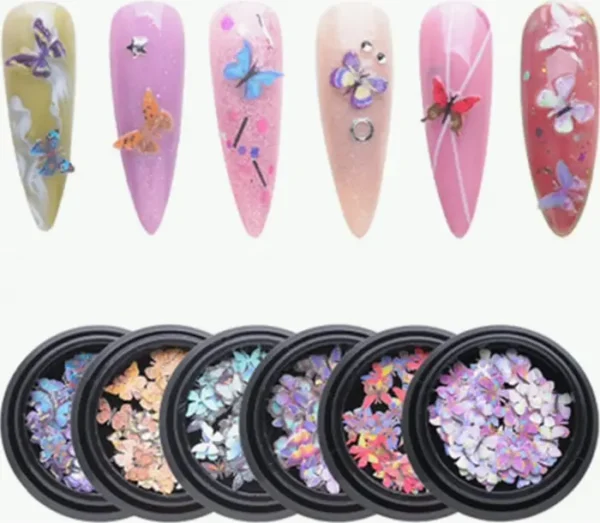 Insect 3D Manicure Decals Set - 100 Pcs