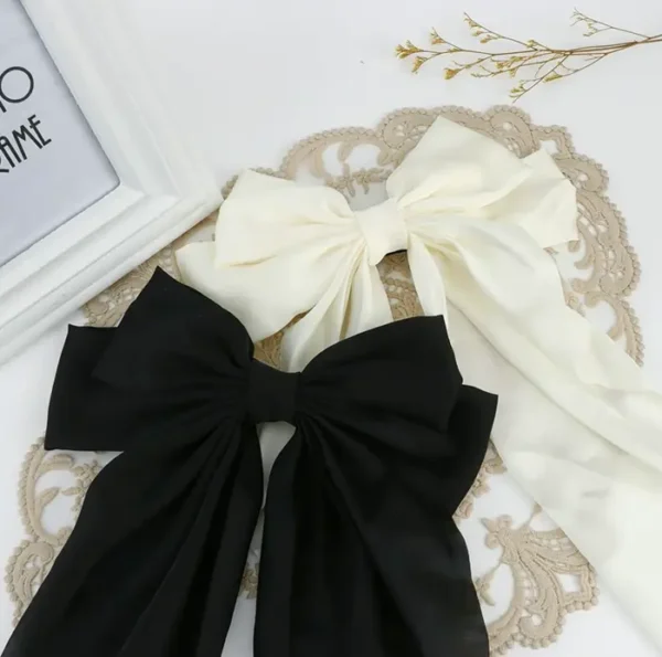 Silky Satin Hair Ribbons 2 Pack Ladies