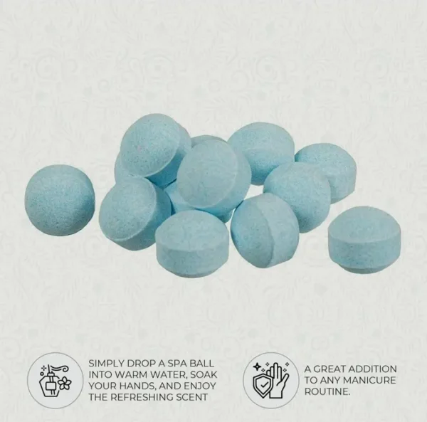Ginger Lily Nail Care Spa Balls Ocean, 80-Count