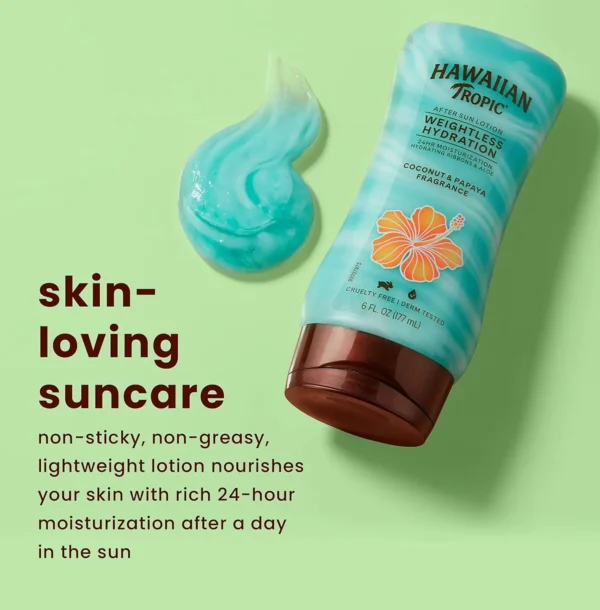 Hawaiian Tropic Silk Moisture Post UV Lotion 6 Fl Oz (Pack of 2)