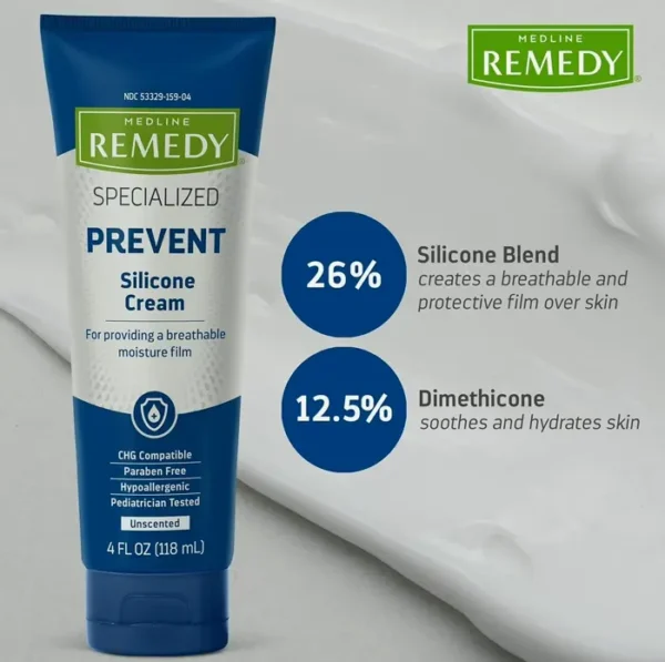 Remedy Silicone Cream, Fragrance-Free, 4 oz