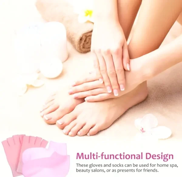 Gel Hydrating Booties Gloves for Cracked Feet
