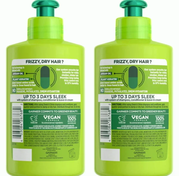 Garnier's Fructis Sleek & Shine Leave-In Conditioner for Frizzy Hair