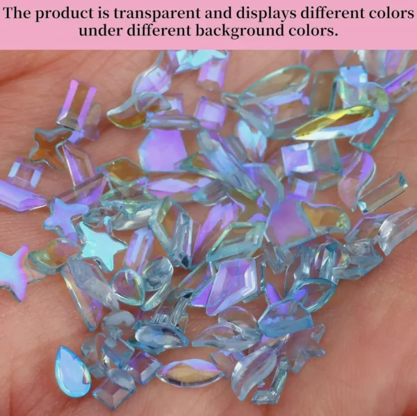 Shimmer Manicure Rhinestones Mixed Shapes