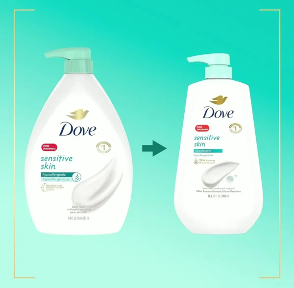 Dove's Hypoallergenic Body Wash with Pump, 30.6 oz