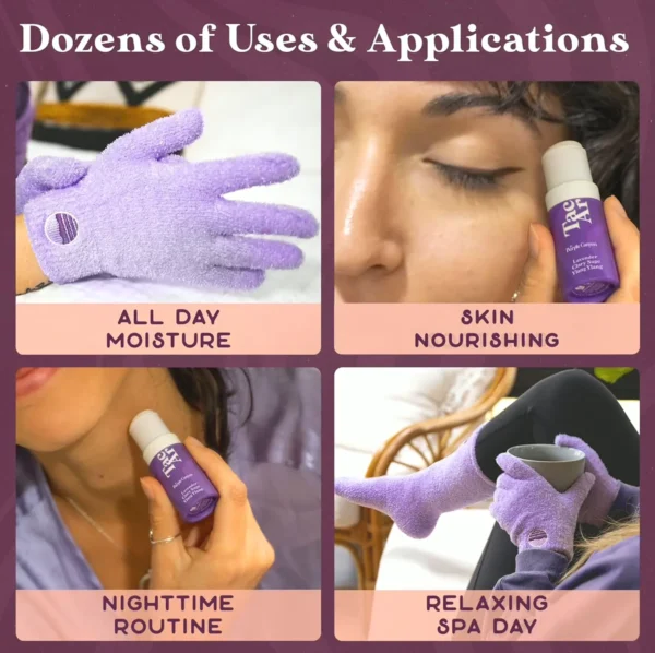 Lavender Canyon Fuzzy Socks & Gloves Spa Set