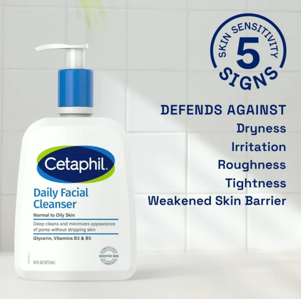 Cetaphil Everyday Face Cleanser for Sensitive Skin