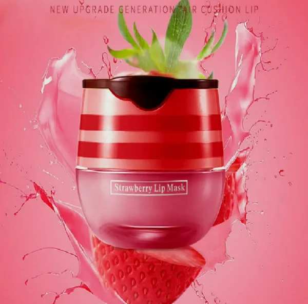 4 Pieces Bee Lip Balm, Honey & Strawberry Lip Mask