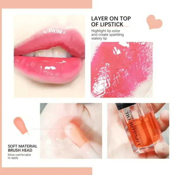 Moisturizing Colored Lip Oil Gloss, Repairing Care