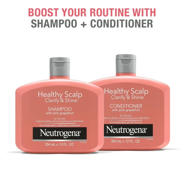 Neutrogena Shampoo for Oily Hair & Scalp - Pink Grapefruit 12 oz