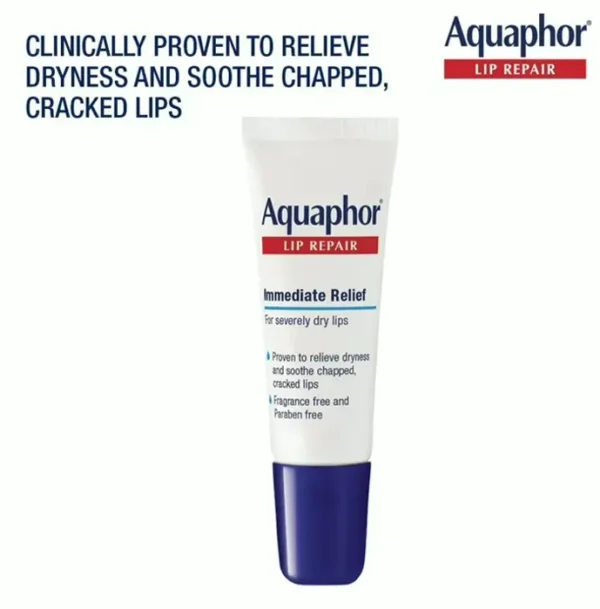 Aquaphor for Chapped Lips - Long-lasting Moisture - .35 fl oz