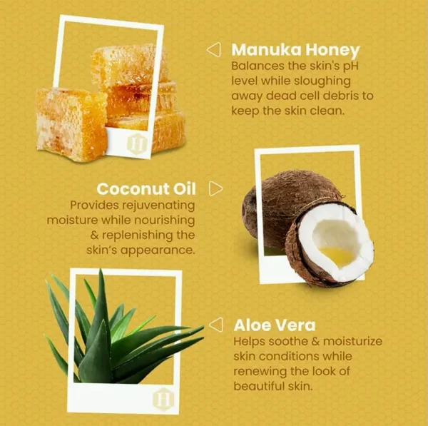 Facial and Body Cleanser with Manuka Honey for Acne and Delicate Type