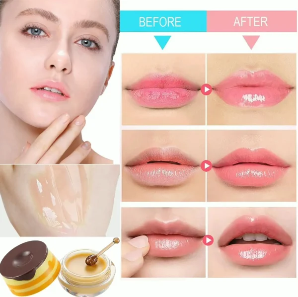 Bee Lip Balm Moisturizing Set, Berry & Honey Scents