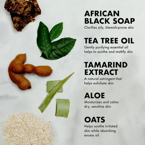 Shea Moisture Black Soap  Cleanser Duo For Acne-Prone Skin