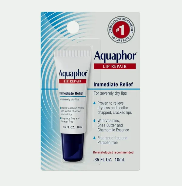 Aquaphor for Chapped Lips - Long-lasting Moisture - .35 fl oz