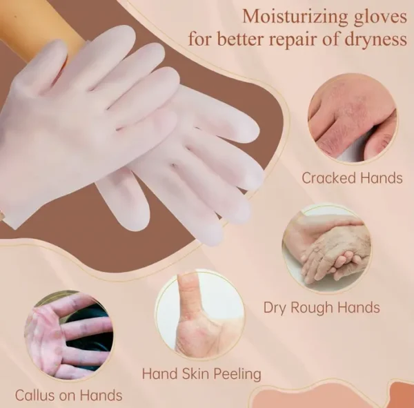 Two-Tone Hydrating Gloves Two Pairs