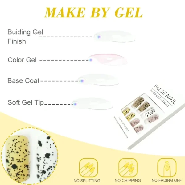 Stylish Easter Press-On Fingernails Set for Spring