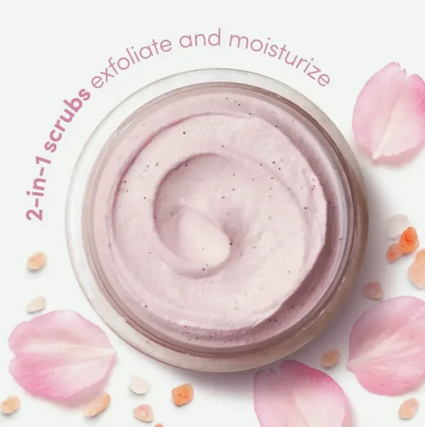 Dove's Body Exfoliator Himalayan Salt & Rose Oil 3-Pack to achieve Smooth and Silky Skin