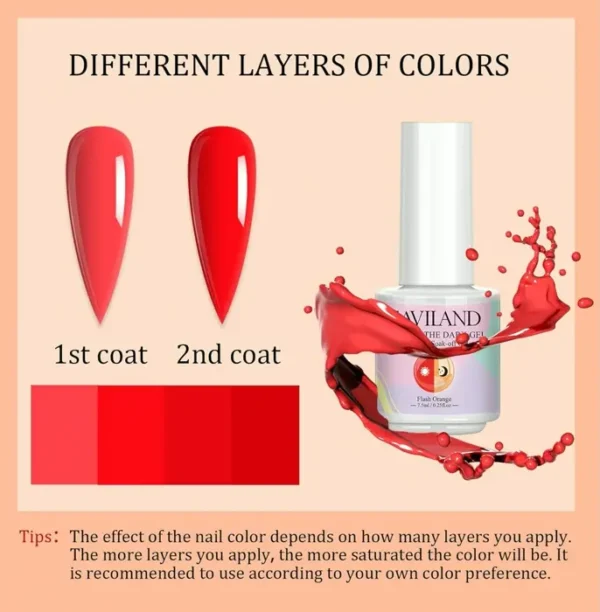 Glow-in-the-Dark Gel Nail Set - 12 Shades