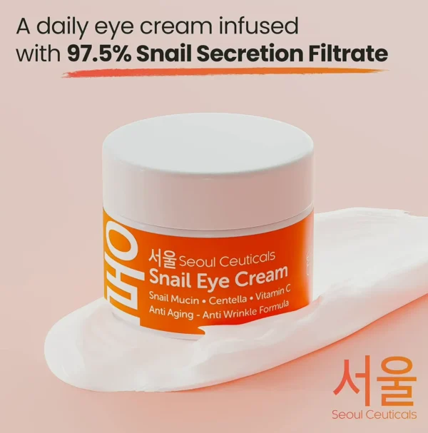 SeoulCeuticals's K-Beauty Snail Under-Eye Cream - 97% Filtrate 0.5 fl oz