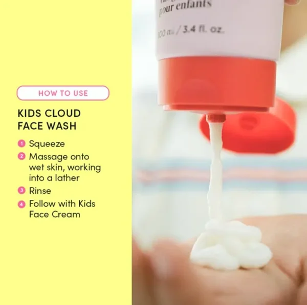 EverEden Kids Cloud Face Wash, Tropical Sorbet, 3.4 oz