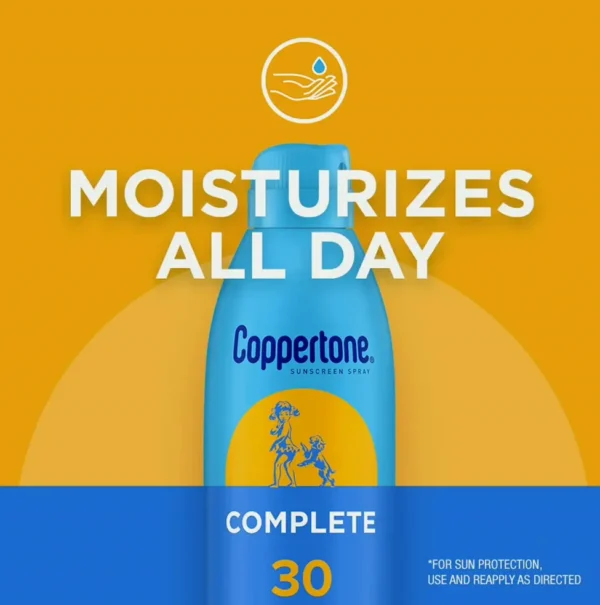 Coppertone SPF 30 Mist, Featherlight, Hydrating Set