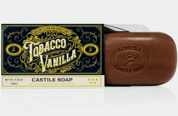Castile Soap for Men w/Cocoa Butter - Eco-Friendly Body Wash