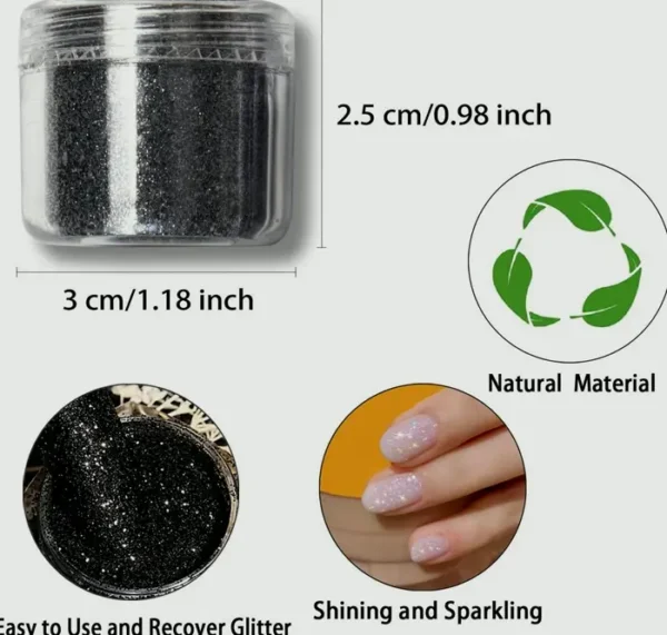 Dual Color Shining Sugar Powder for DIY Manicure
