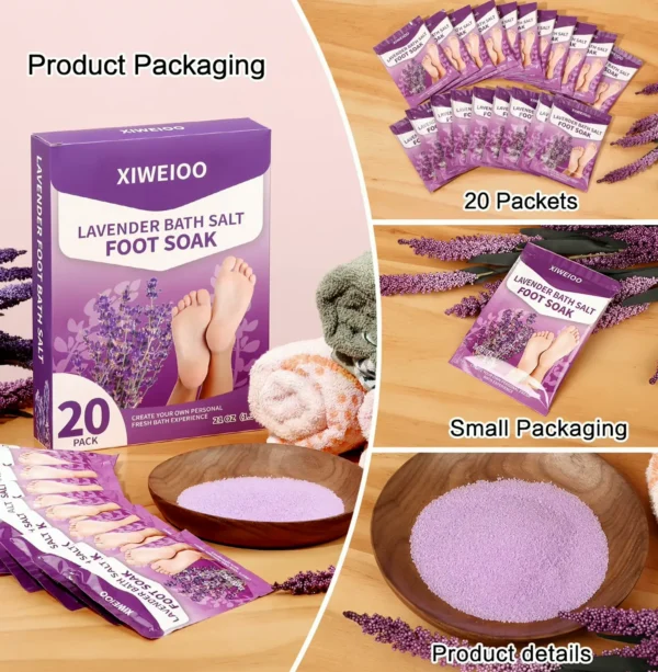 Foot Soak Bath with Epsom Salt for Pedicure