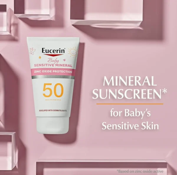 Eucerin Mineral Baby Sunscreen SPF 50, 4oz Tube