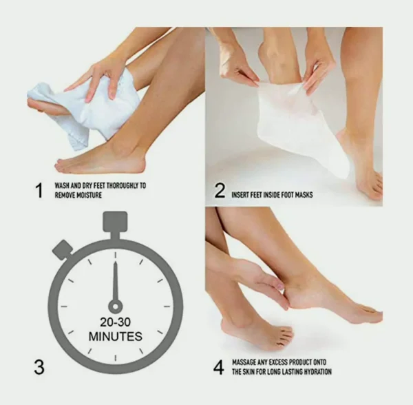 Sheer Glow by Cala Hydrating Feet Treatments Three Pairs