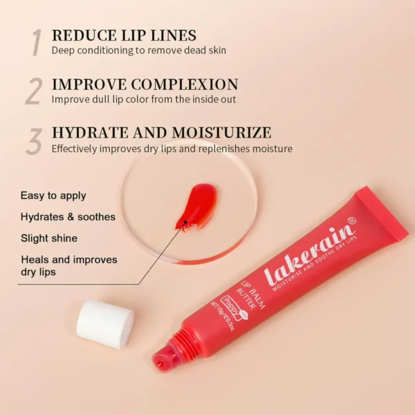 Lip Balm Moisturizer Treatment, Day/Night Use, Vanilla Beige