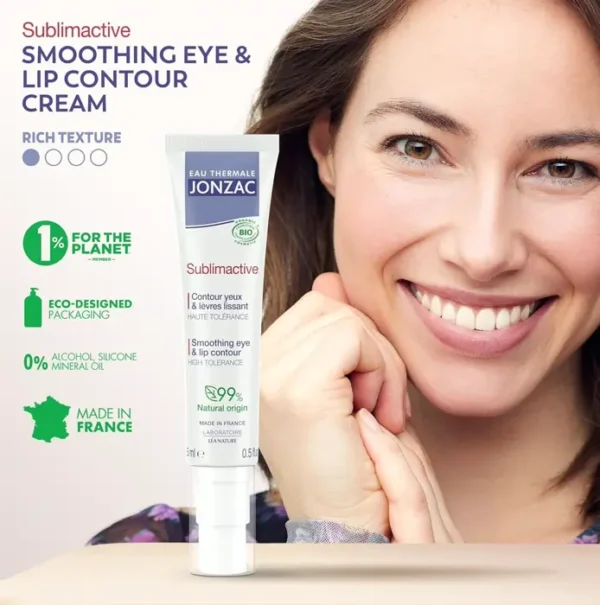 Organic Age-Defying Eye & Lip Contour Cream - Reduces Wrinkles
