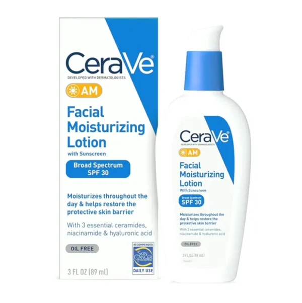 CeraVe Morning Face Moisturizing Cream with Sunscreen 30, Non-Oily
