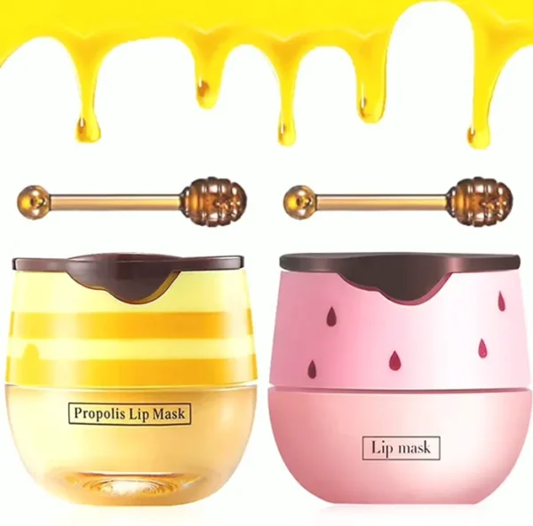 Bee Lip Balm Moisturizing Set, Berry & Honey Scents