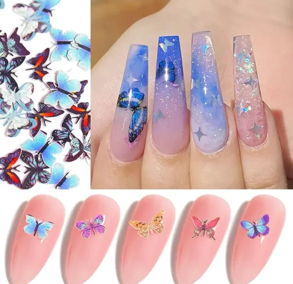 Insect 3D Manicure Decals Set - 100 Pcs