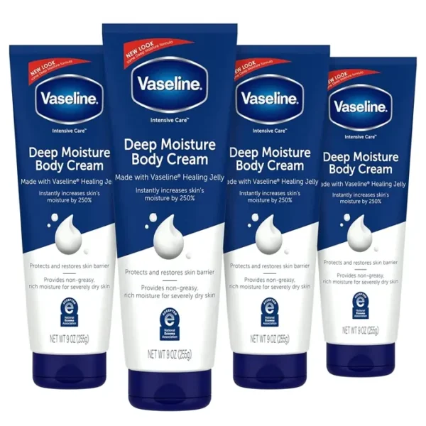 Vaseline Brand Intensive Moisture Skin Cream 4-Pack 9 oz