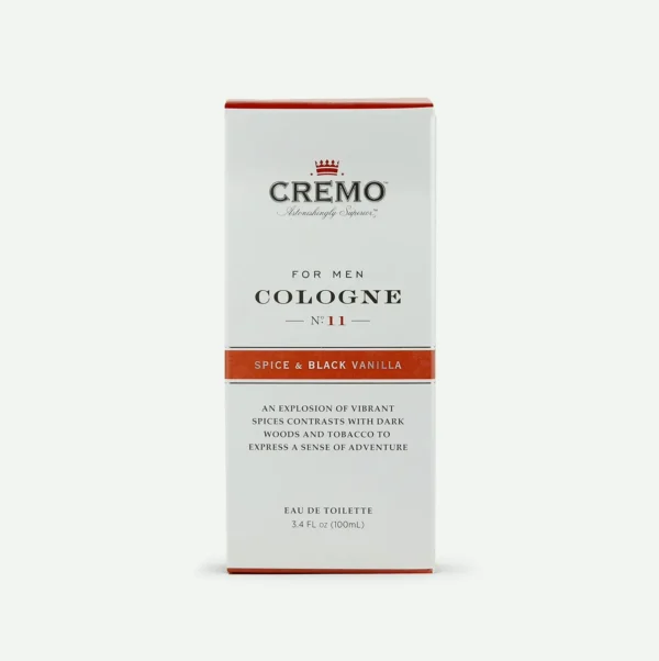Cremo Spiced Black Vanilla Cologne Spray, 3.4 Fl Oz