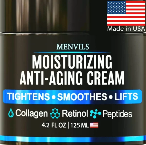 Men's Face Moisturizer Cream - Anti-Aging & Revitalizing - 4.2 Ounces