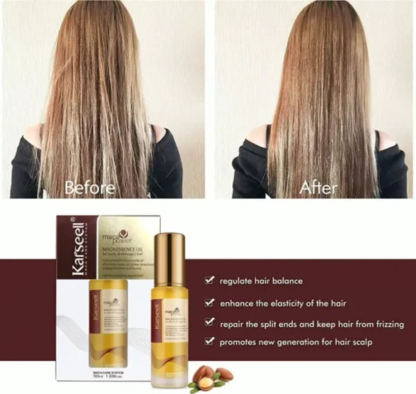 Argan Serum for Damaged Hair - 50ml Weightless Formula