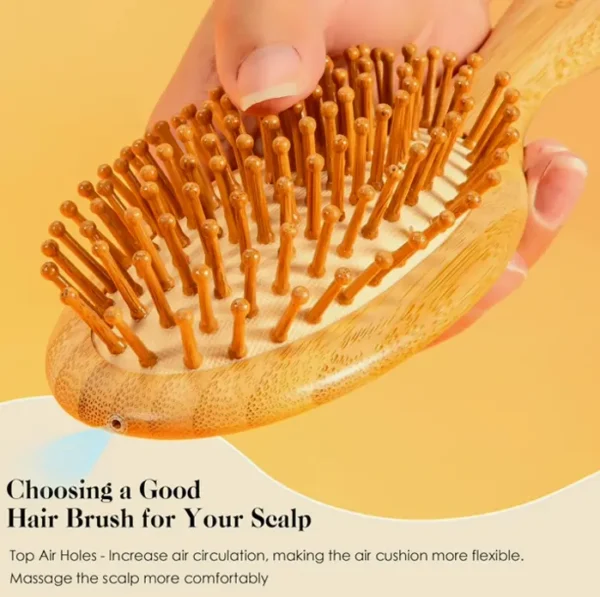Bamboo Hairbrush for Hair Growth