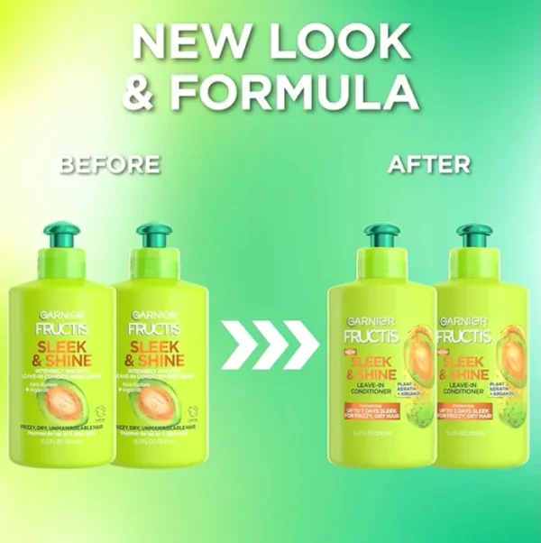 Garnier's Fructis Sleek & Shine Leave-In Conditioner for Frizzy Hair