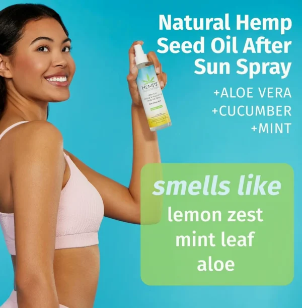 After Sun Soothing Aloe Vera Spray, Vegan 8.5 oz.