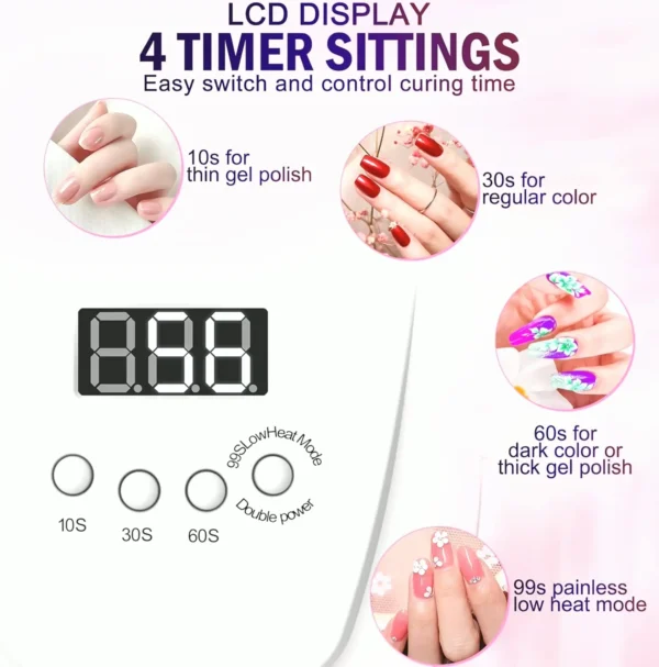 High-Speed LED Nail Lamp for Gel Polish