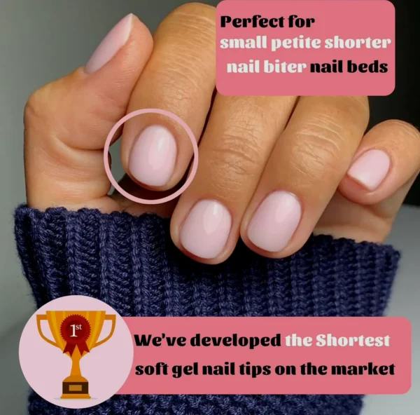 600Pcs XXS Oval Gel Tips